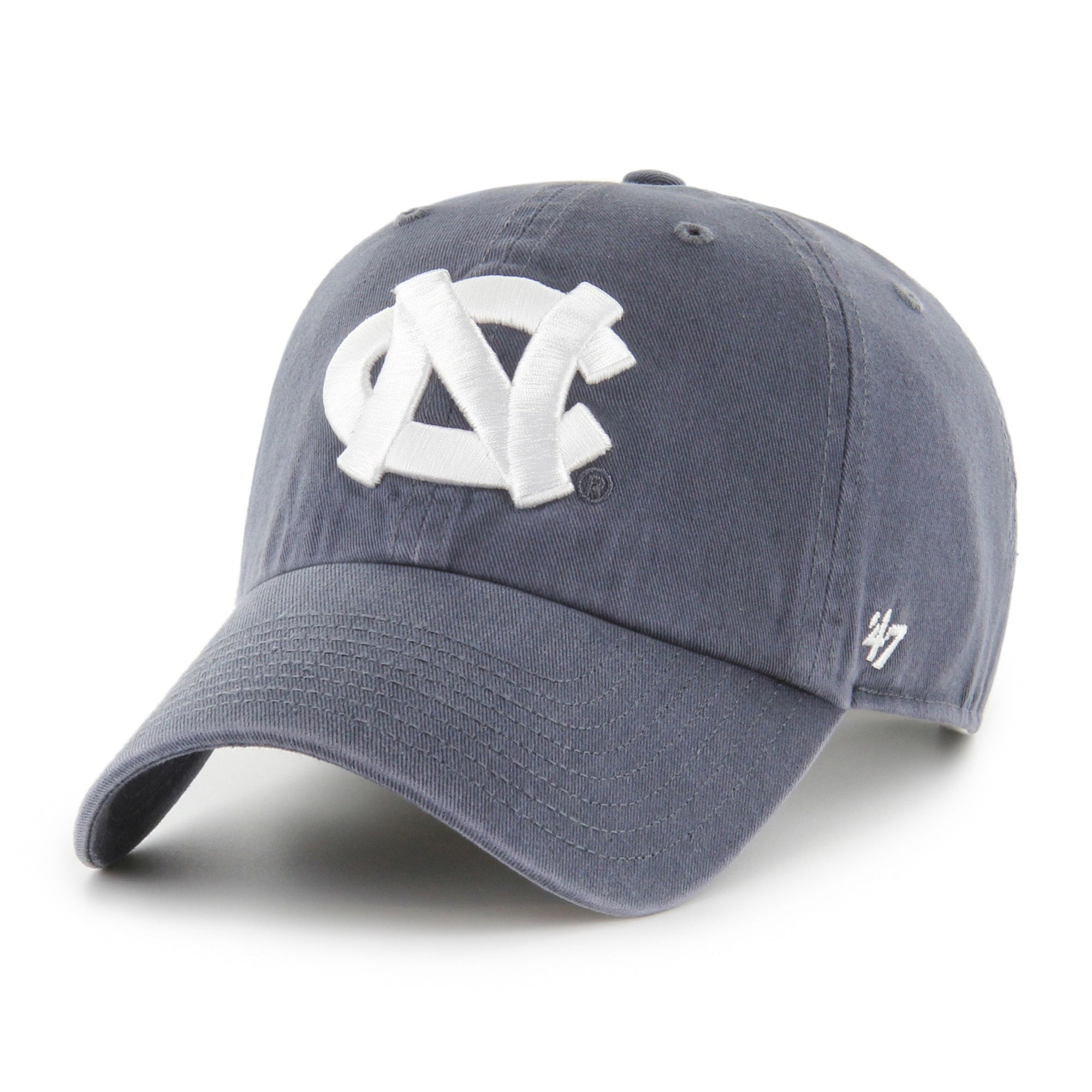 North Carolina Tar Heels NCAA ’47 CLEAN UP College Cap Washed Navy - STADIUMDREAMS
