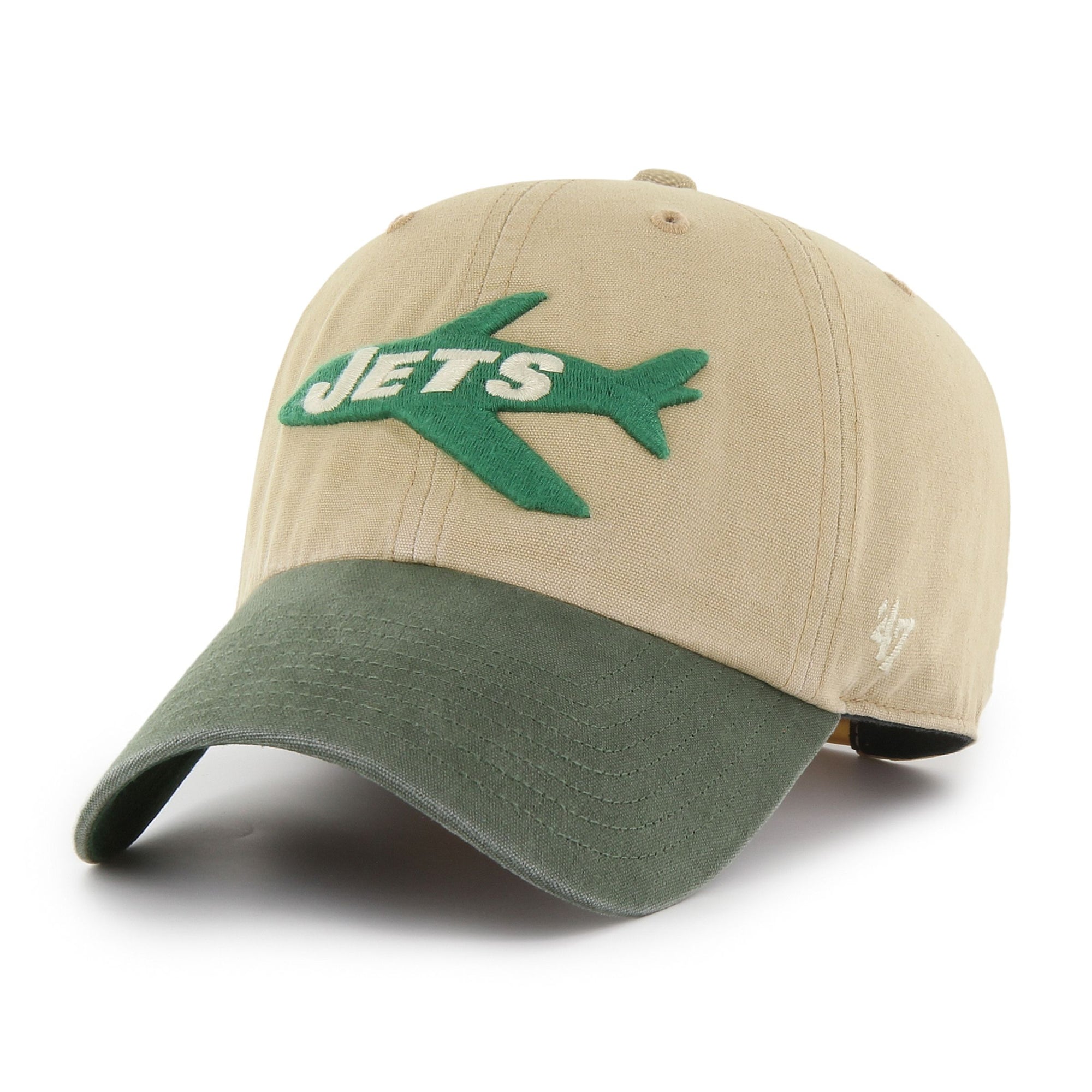 New York Jets Historic Ashfield '47 CLEAN UP NFL Cap Beige - STADIUMDREAMS