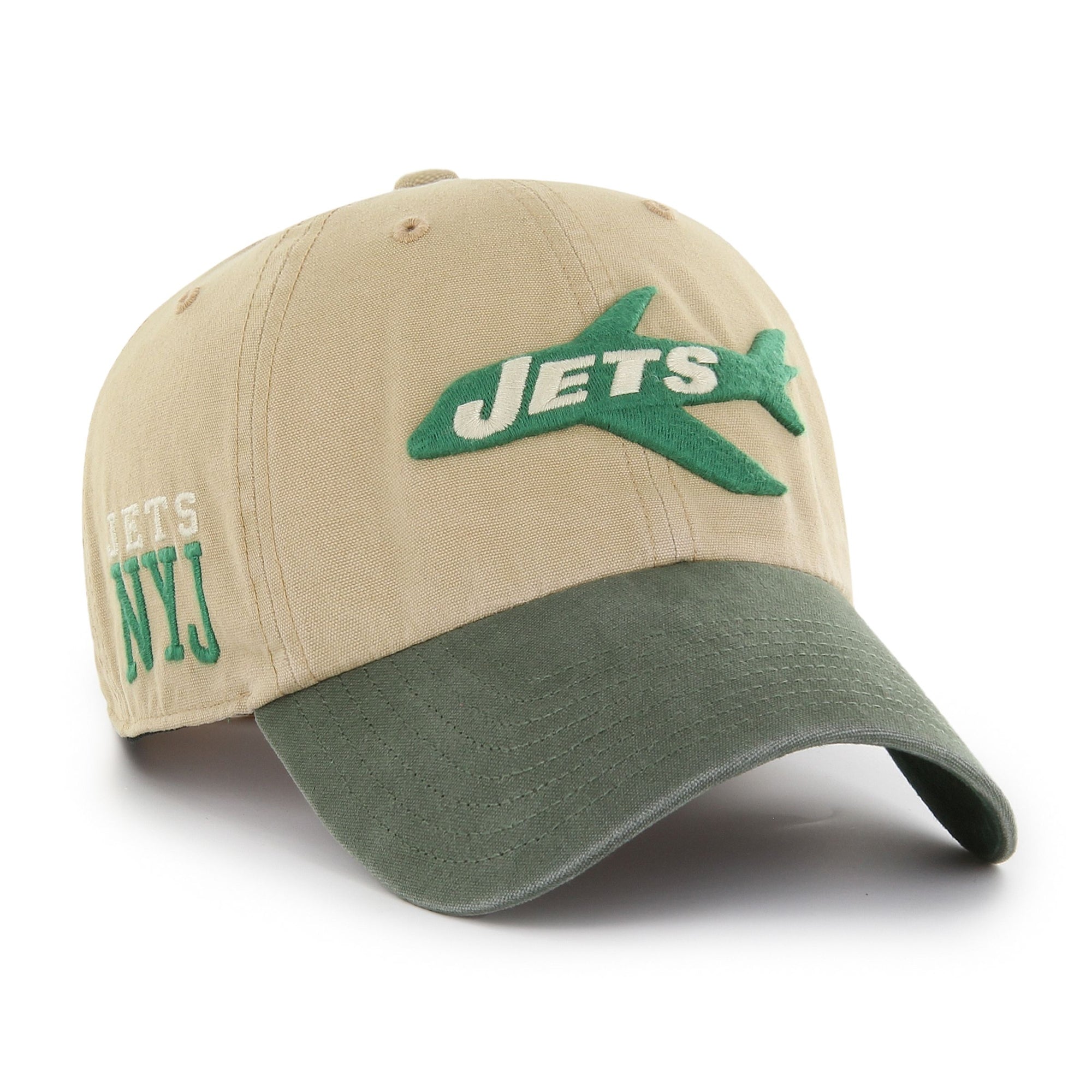 New York Jets Historic Ashfield '47 CLEAN UP NFL Cap Beige - STADIUMDREAMS