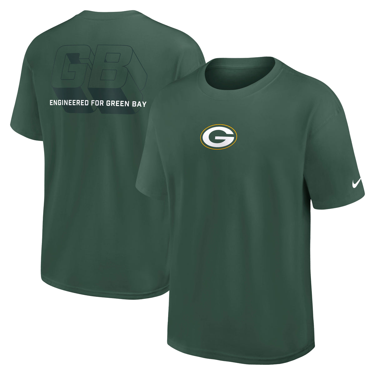 Green Bay Packers Engineered Nike Heavy Max 90 NFL T-Shirt Grün