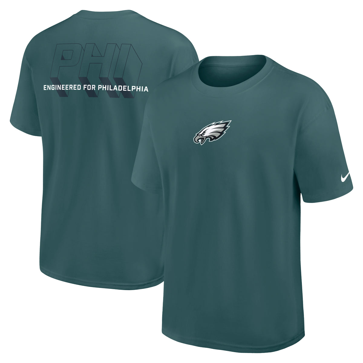 Philadelphia Eagles Engineered Nike Heavy Max 90 NFL T-Shirt Grün