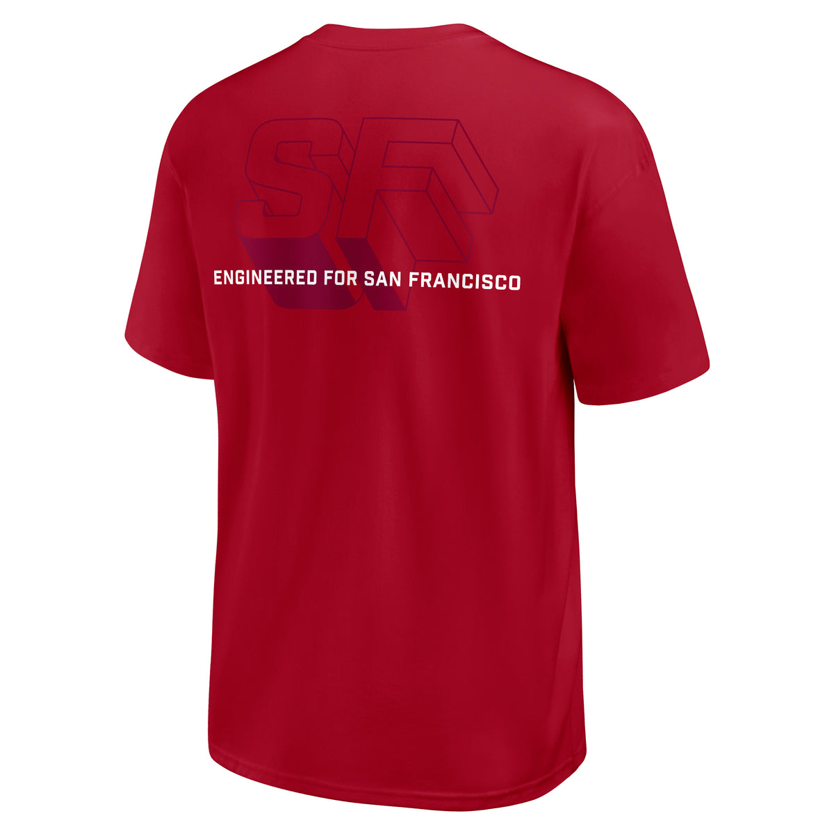 San Francisco 49ers Engineered Nike Heavy Max 90 NFL T-Shirt Rot - STADIUMDREAMS