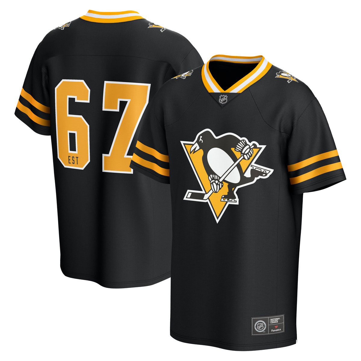 Pittsburgh Penguins Fanatics Core Foundation NHL Trikot Schwarz - STADIUMDREAMS