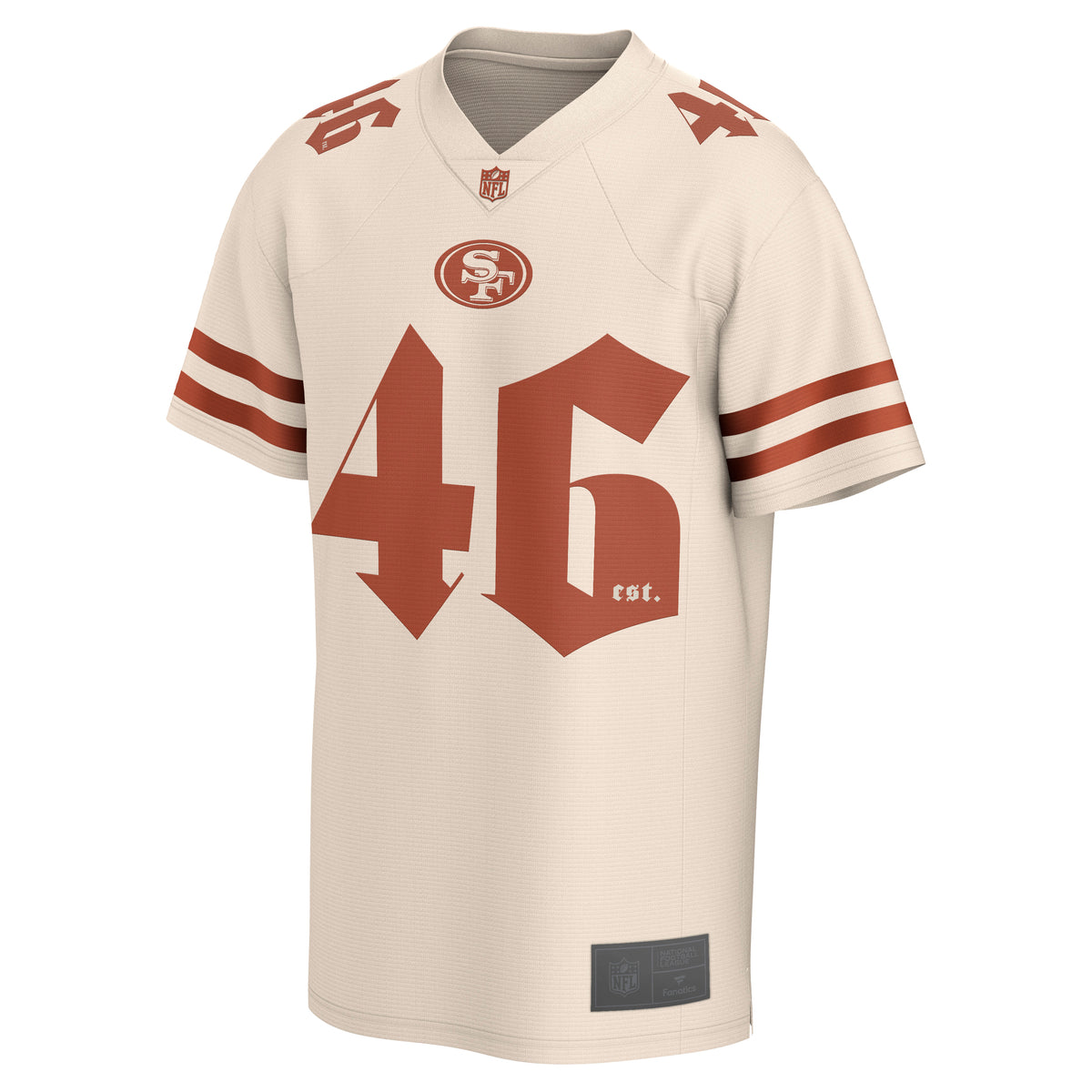 San Francisco 49ers Fanatics Gothic Foundation Fashion NFL Trikot Beige - STADIUMDREAMS