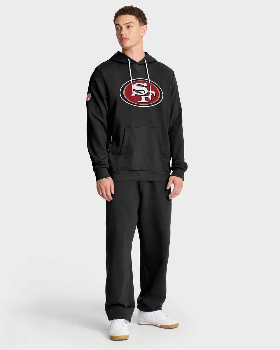 San Francisco 49ers 2025 NFL Sideline Nike Standard Issue Hoodie Schwarz - STADIUMDREAMS