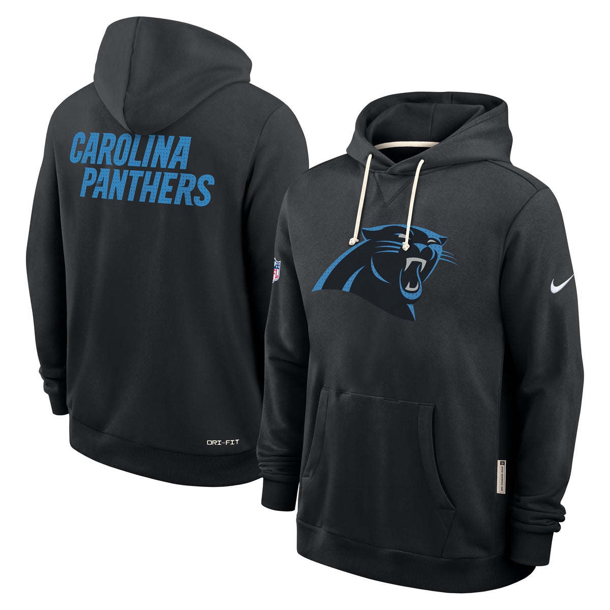 Carolina Panthers 2025 NFL Sideline Nike Standard Issue Hoodie Schwarz - STADIUMDREAMS