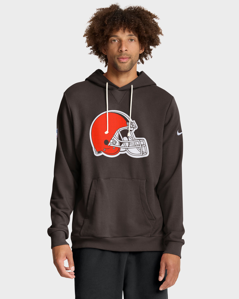 Cleveland Browns 2025 NFL Sideline Nike Standard Issue Hoodie Braun