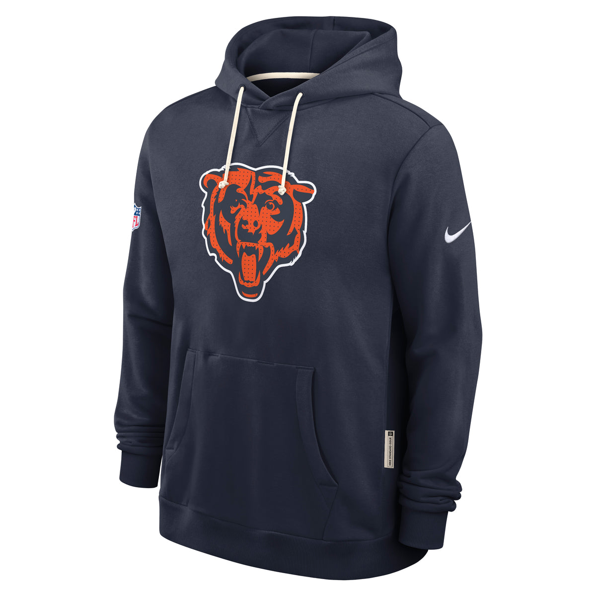 Chicago Bears 2025 NFL Sideline Nike Standard Issue Hoodie Navy - STADIUMDREAMS