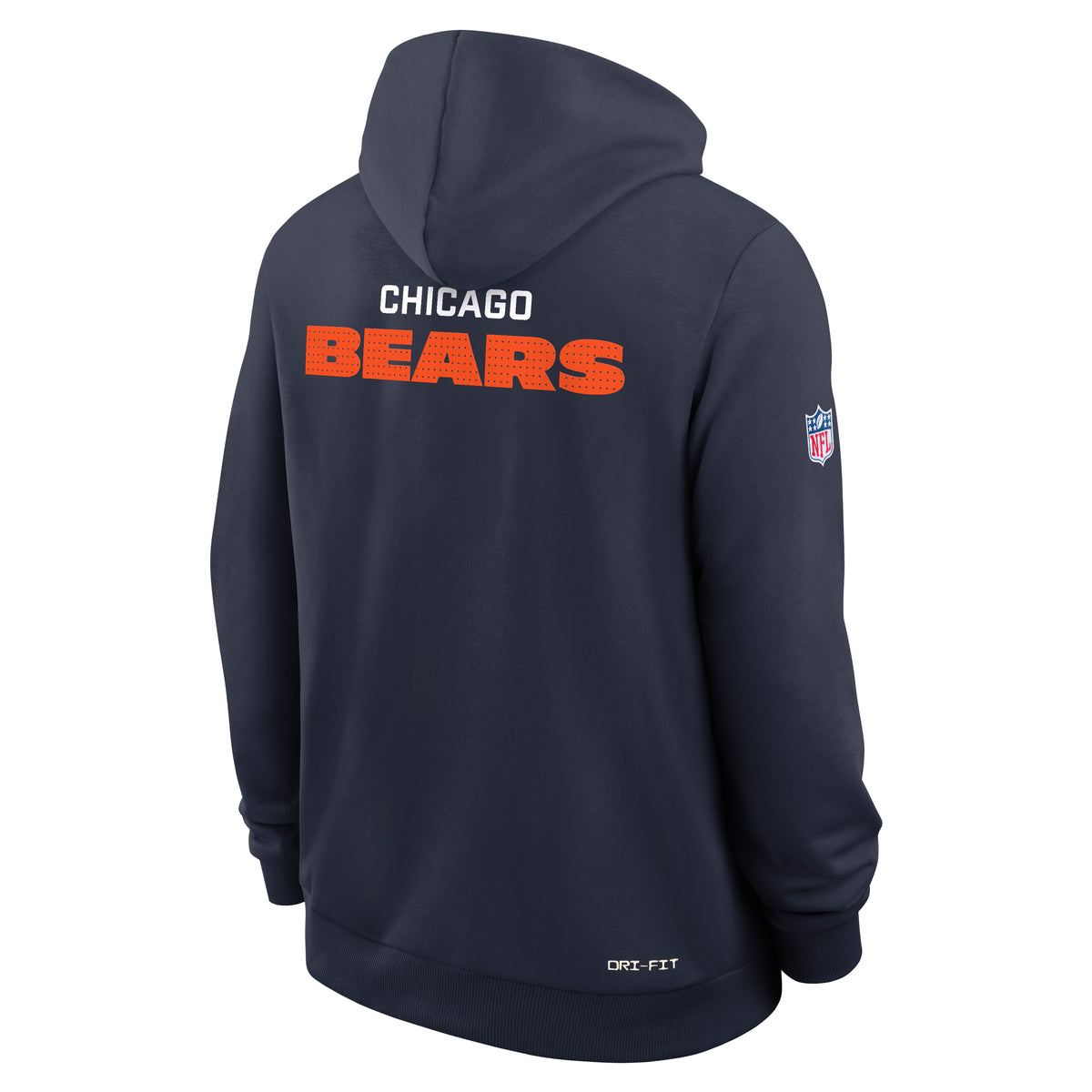 Chicago Bears 2025 NFL Sideline Nike Standard Issue Hoodie Navy - STADIUMDREAMS