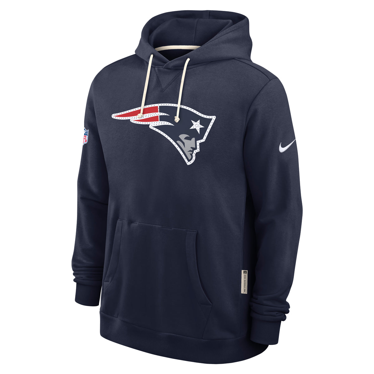 New England Patriots 2025 NFL Sideline Nike Standard Issue Hoodie Navy - STADIUMDREAMS