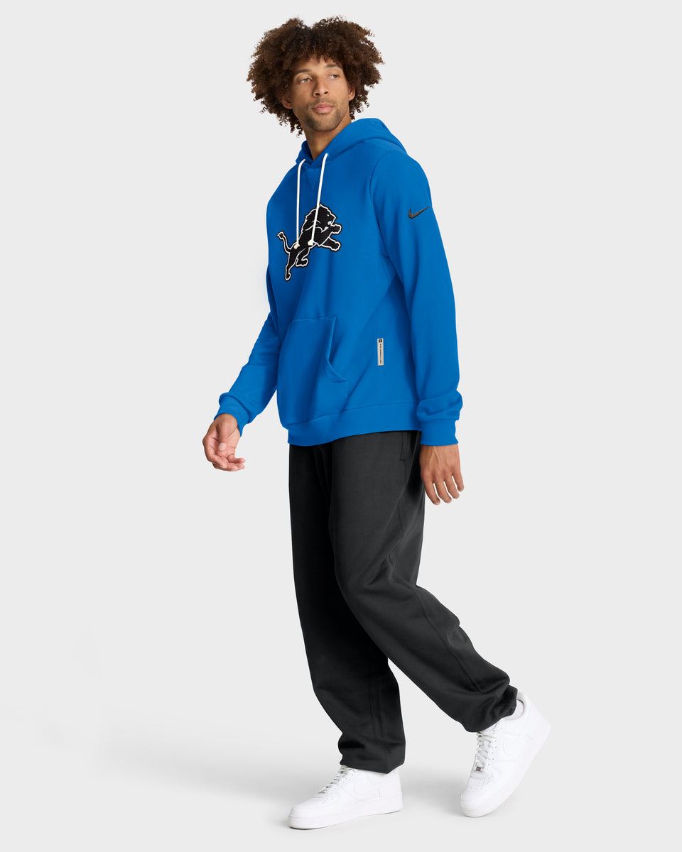 Detroit Lions 2025 NFL Sideline Nike Standard Issue Hoodie Blau