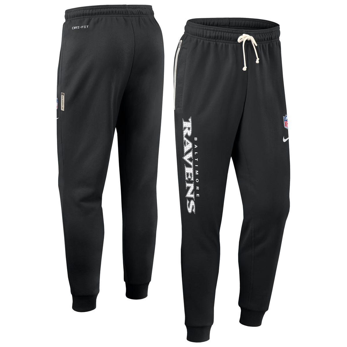 Baltimore Ravens 2025 NFL Sideline Nike Standard Issue Sweatpants Jogginghose Schwarz