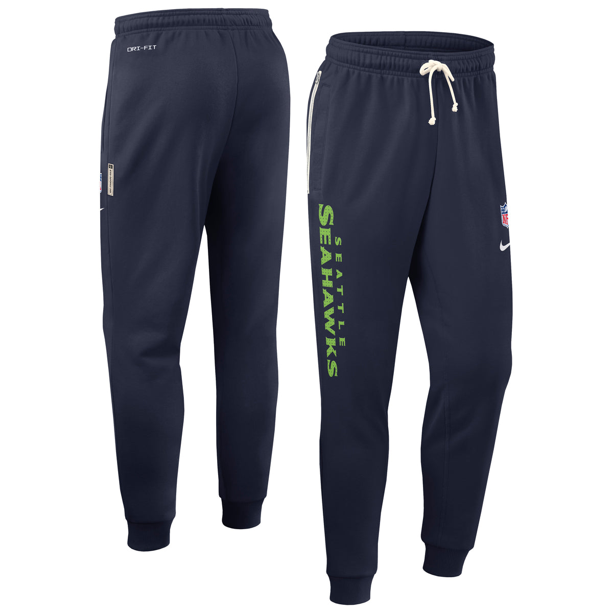 Seattle Seahawks 2025 NFL Sideline Nike Standard Issue Sweatpants Jogginghose Navy - STADIUMDREAMS