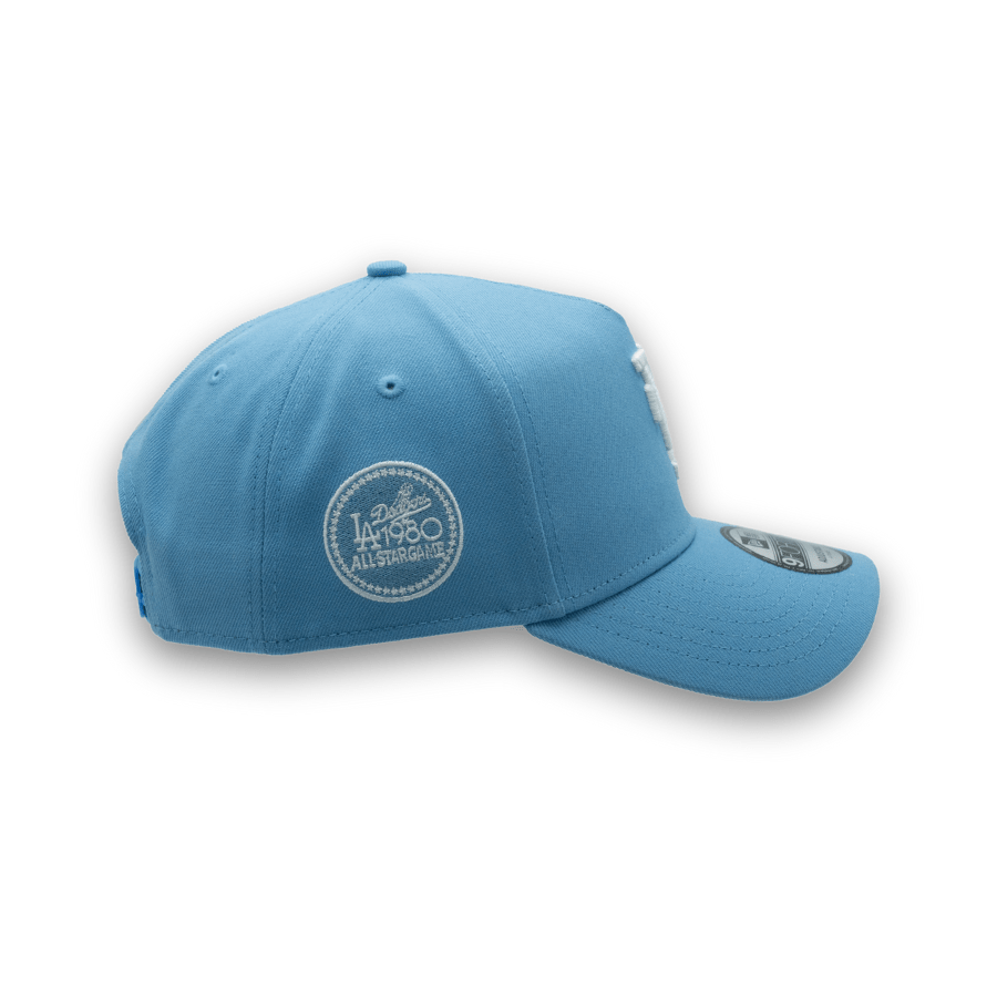 Los Angeles Dodgers New Era Upside Down Allstar Game '80 Side Patch 9FORTY A-Frame MLB Cap Blau - SD Exclusive - STADIUMDREAMS