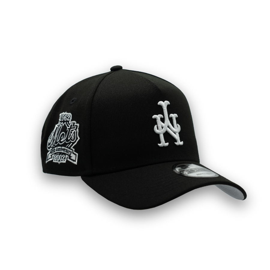 New York Mets Upside Down New Era 9FORTY MLB Cap Schwarz StadiumDreams Exclusive - STADIUMDREAMS