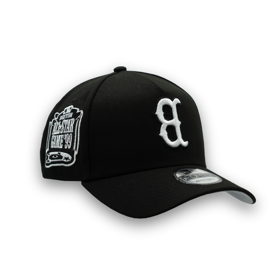 Boston Red Sox Upside Down New Era 9FORTY MLB Cap Schwarz StadiumDreams Exclusive