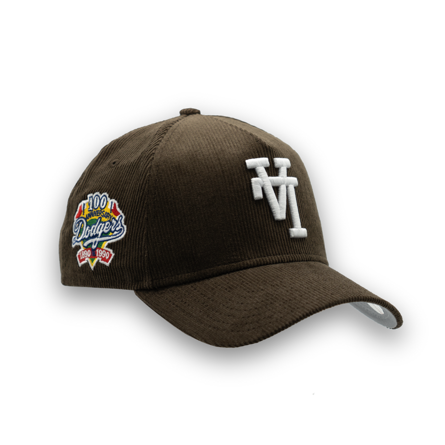 Los Angeles Dodgers Cord Upside Down New Era 9FORTY A-Frame MLB Cap Braun StadiumDreams Exclusive - STADIUMDREAMS