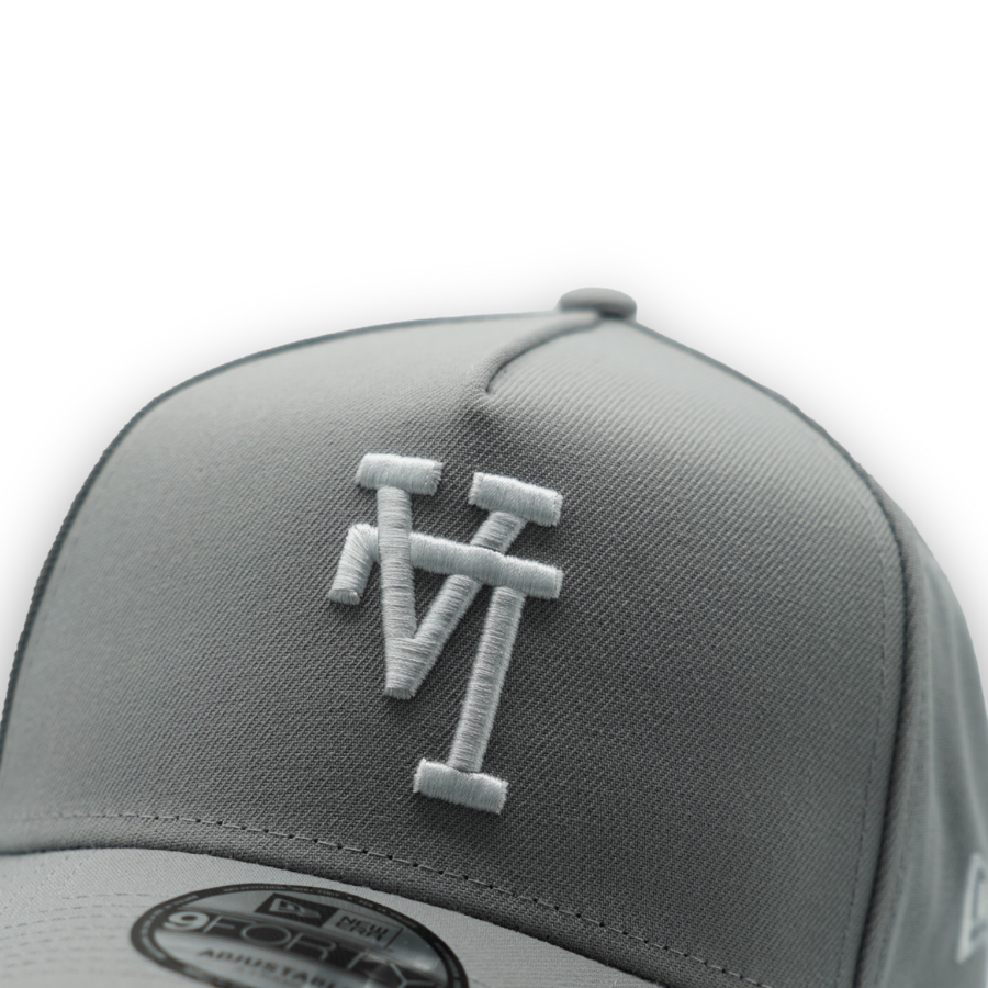 Los Angeles Dodgers Upside Down New Era 9FORTY A-Frame MLB Cap Grau StadiumDreams Exclusive - STADIUMDREAMS