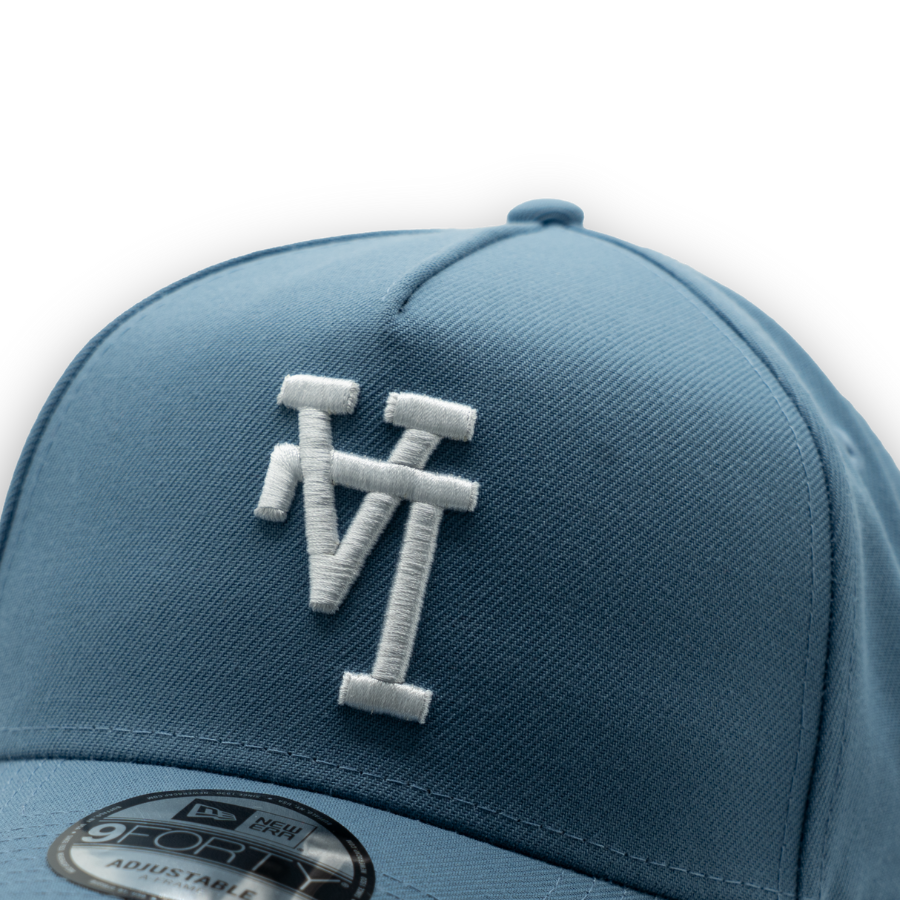 Los Angeles Dodgers Upside Down New Era 9FORTY A-Frame MLB Cap Faded Blau StadiumDreams Exclusive - STADIUMDREAMS