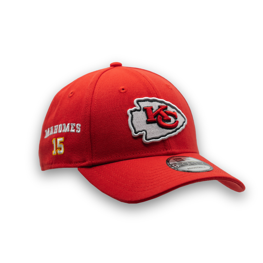 Kansas City Chiefs Patrick Mahomes #15 New Era 9FORTY NFL Player Cap Rot StadiumDreams Exclusive - STADIUMDREAMS