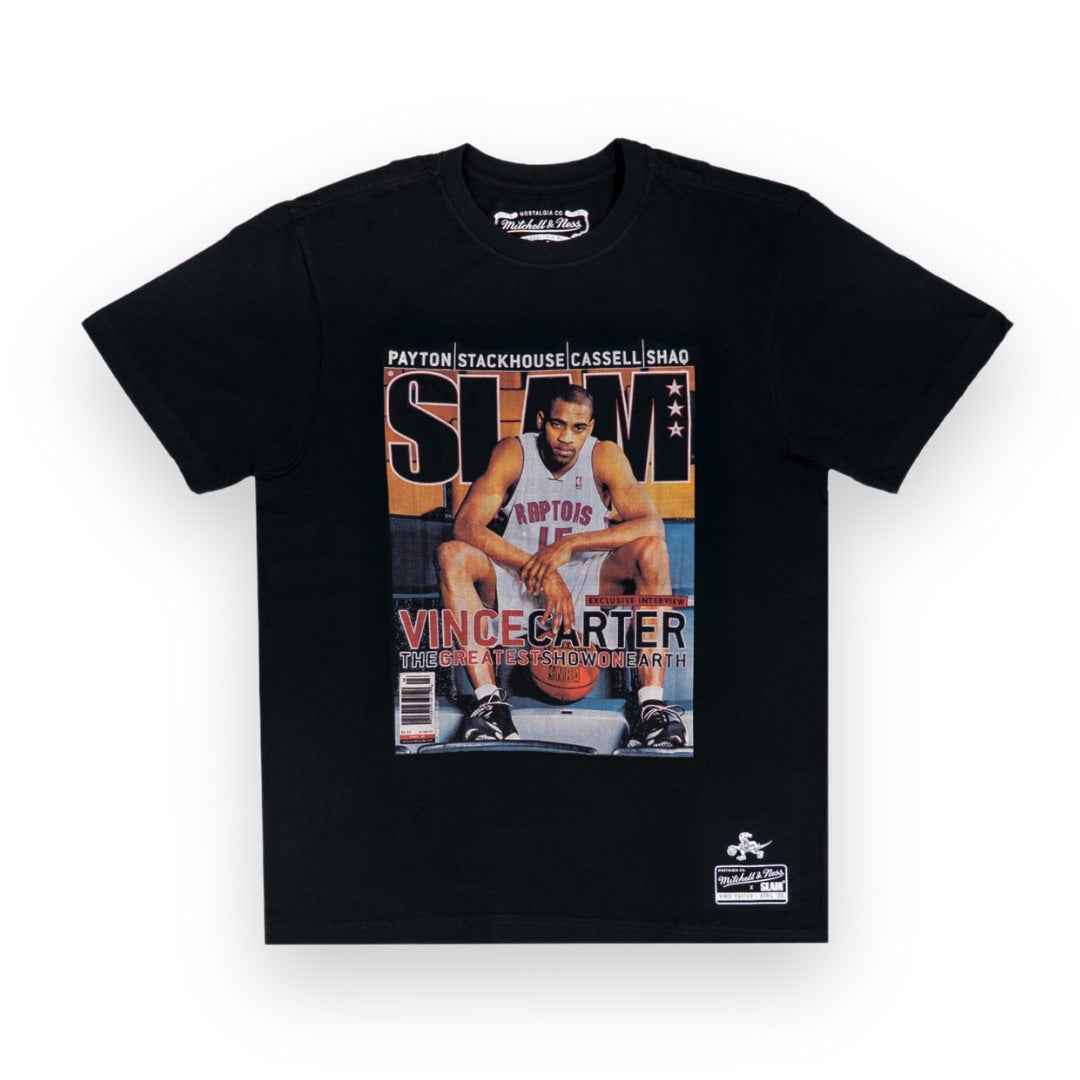 Vince Carter Toronto Raptors Mitchell & Ness NBA Slam Cover T-Shirt Black
