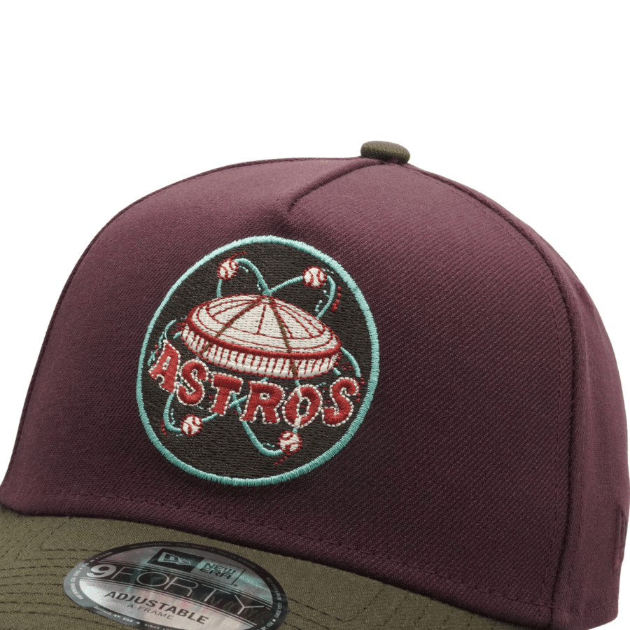 Houston Astros New Era Allstar Game '80 Side Patch 9FORTY A-Frame MLB Cap Lila - SD Exclusive - STADIUMDREAMS