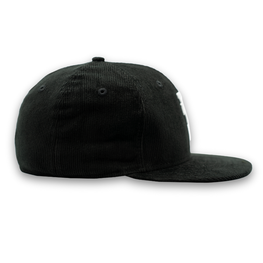 Los Angeles Dodgers Cord Upside Down New Era 59FIFTY MLB Cap Schwarz StadiumDreams Exclusive