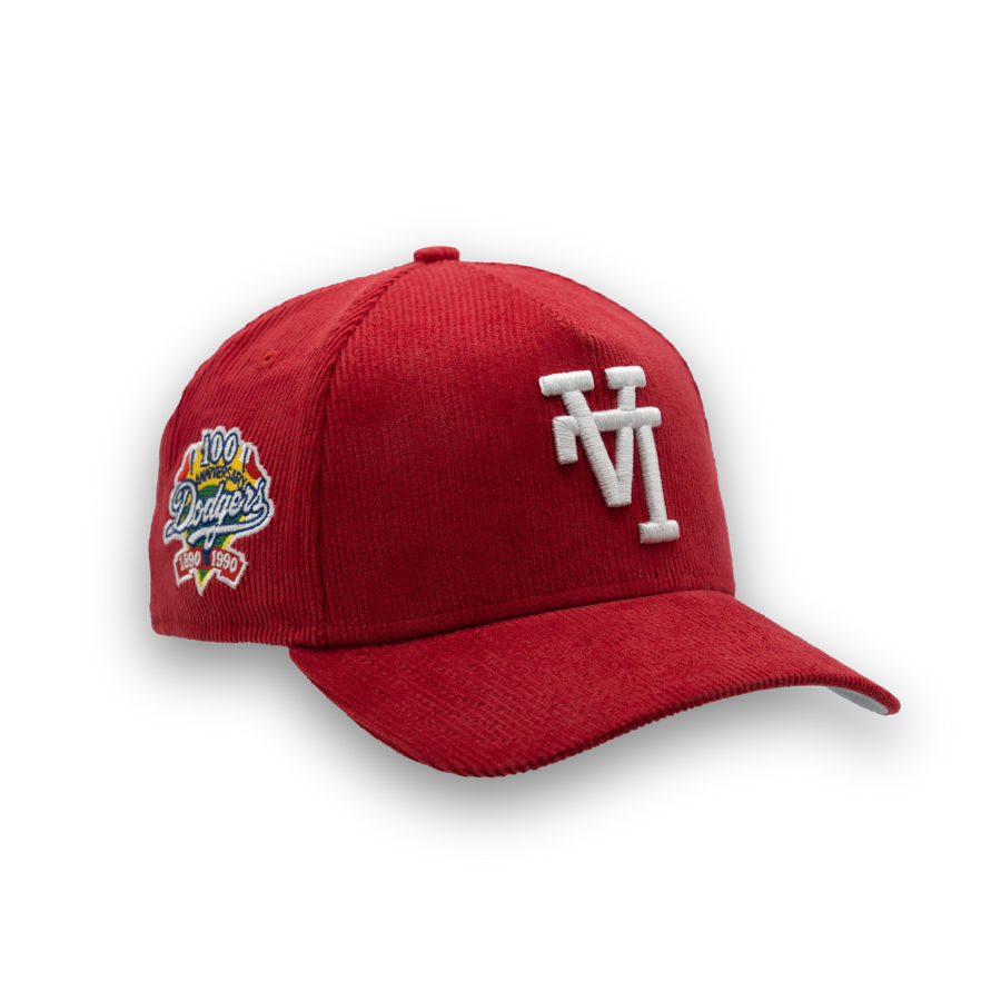 Los Angeles Dodgers Cord Upside Down New Era 9FORTY A-Frame MLB Cap Rot StadiumDreams Exclusive - STADIUMDREAMS