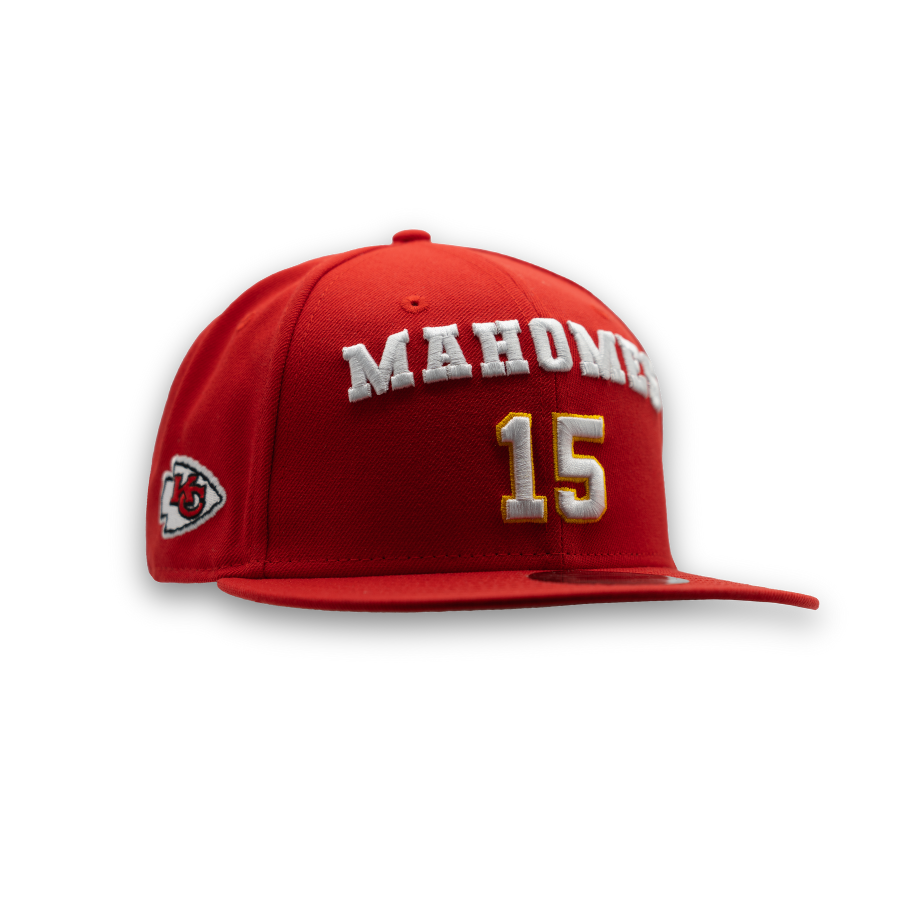 Kansas City Chiefs Patrick Mahomes #15 New Era 9FIFTY NFL Player Cap Rot StadiumDreams Exclusive - STADIUMDREAMS