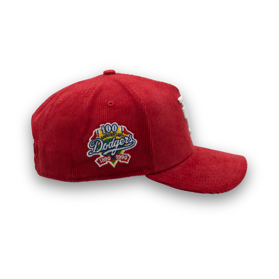 Los Angeles Dodgers Cord Upside Down New Era 9FORTY A-Frame MLB Cap Rot StadiumDreams Exclusive - STADIUMDREAMS