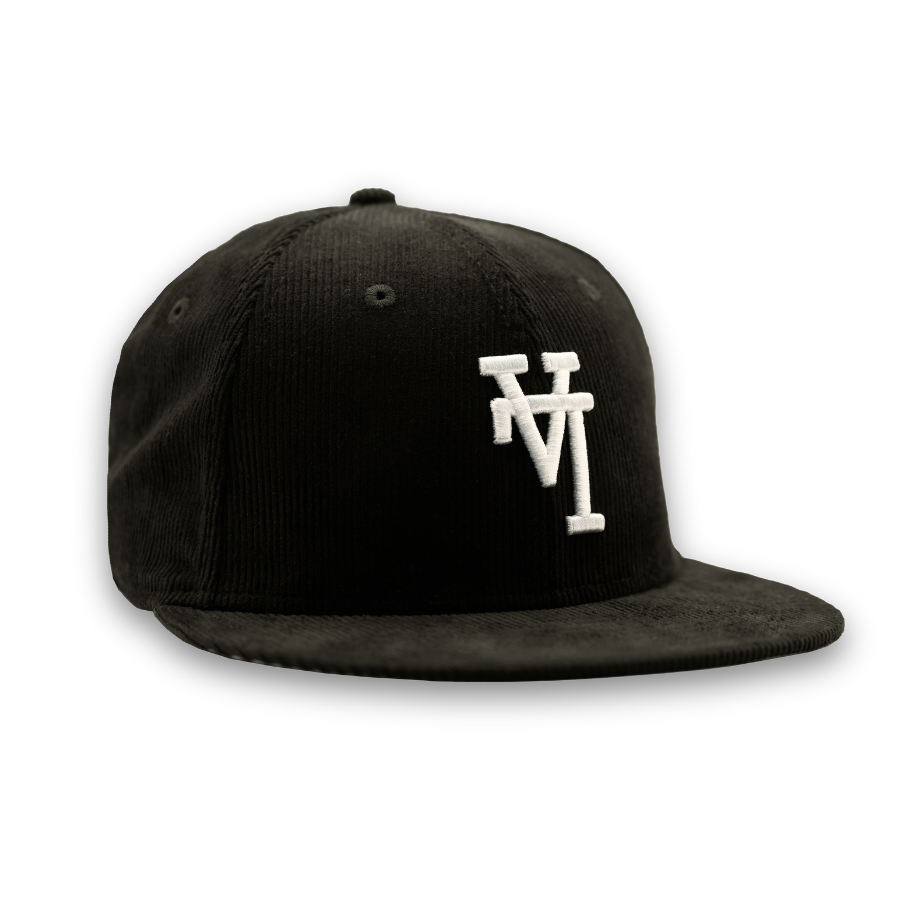 Los Angeles Dodgers Cord Upside Down New Era 59FIFTY MLB Cap Schwarz StadiumDreams Exclusive