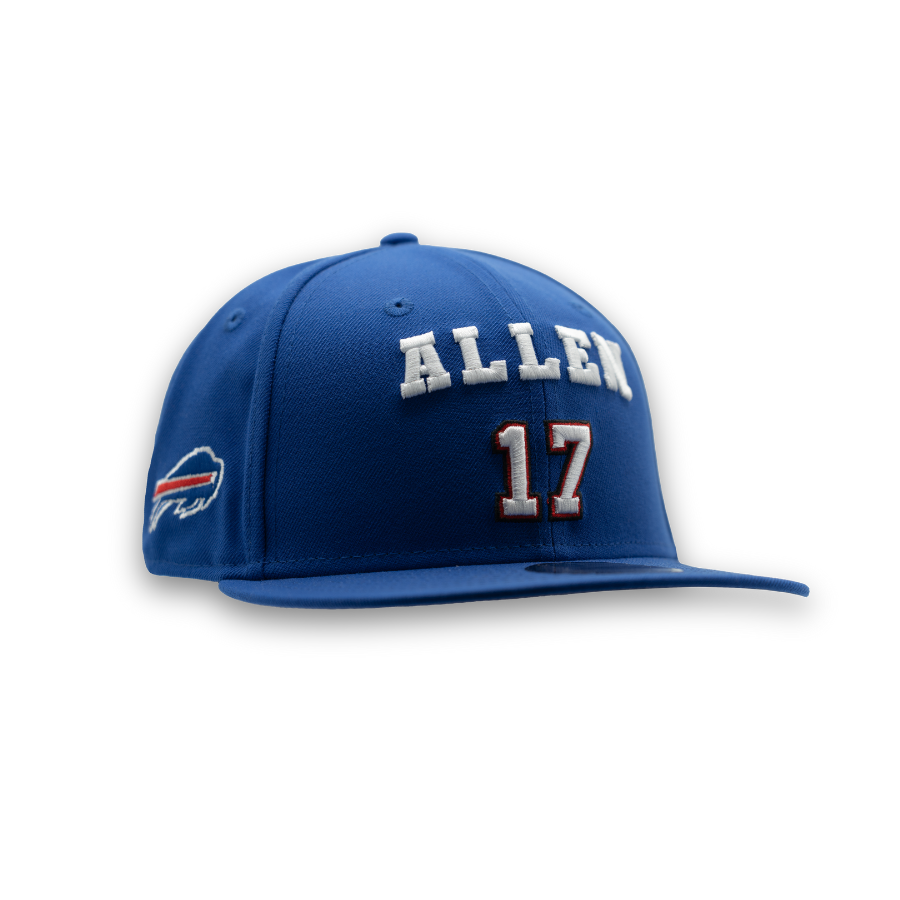 Buffalo Bills Josh Allen #17 New Era 9FIFTY NFL Player Cap Blau StadiumDreams Exclusive - STADIUMDREAMS