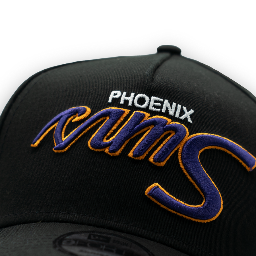 Phoenix Suns Upside Down New Era 9FORTY A-Frame NBA Cap Schwarz StadiumDreams Exclusive - STADIUMDREAMS