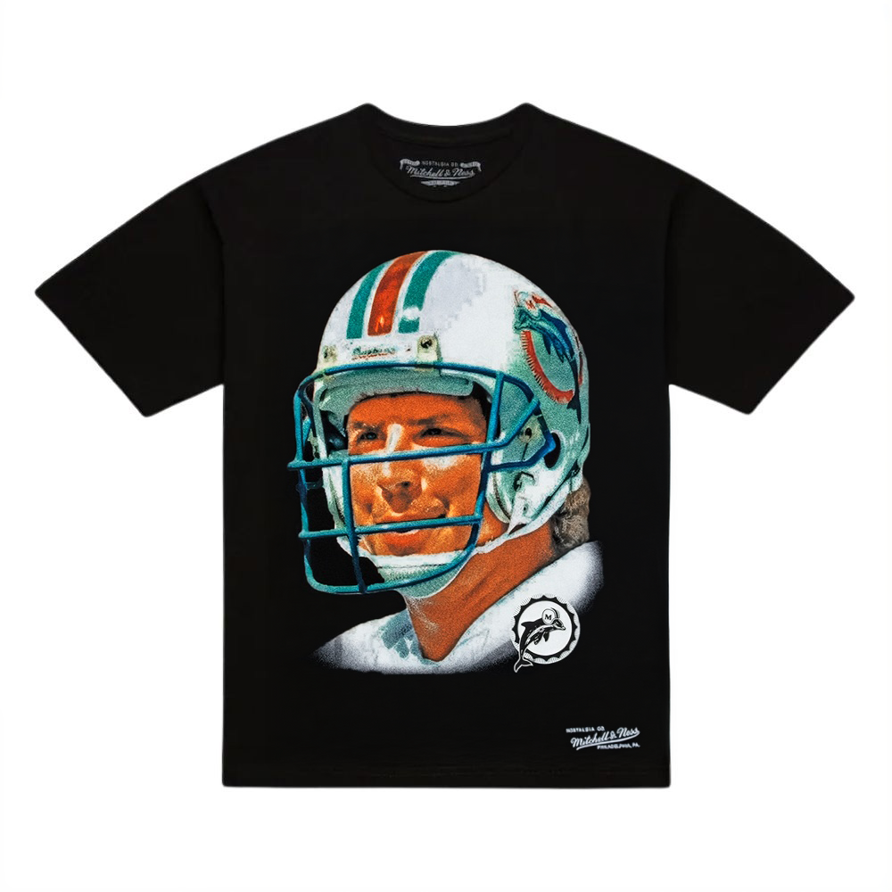 Dan Marino #13 Miami Dolphins Mitchell & Ness Helmet NFL T-Shirt Schwarz