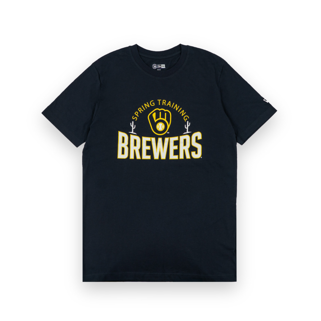 Milwaukee Brewers New Era Spring Training MLB T-Shirt Navy - STADIUMDREAMS