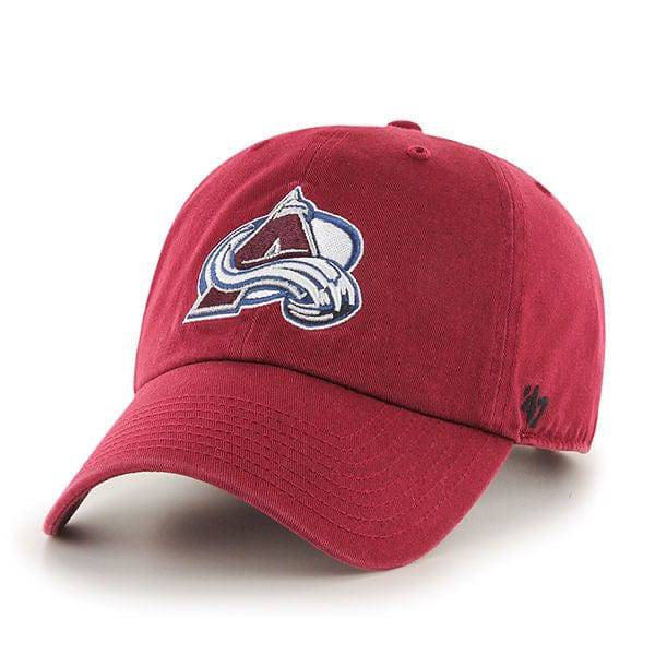 Colorado Avalanche NHL '47 CLEAN UP verstellbare Cap rot - STADIUMDREAMS