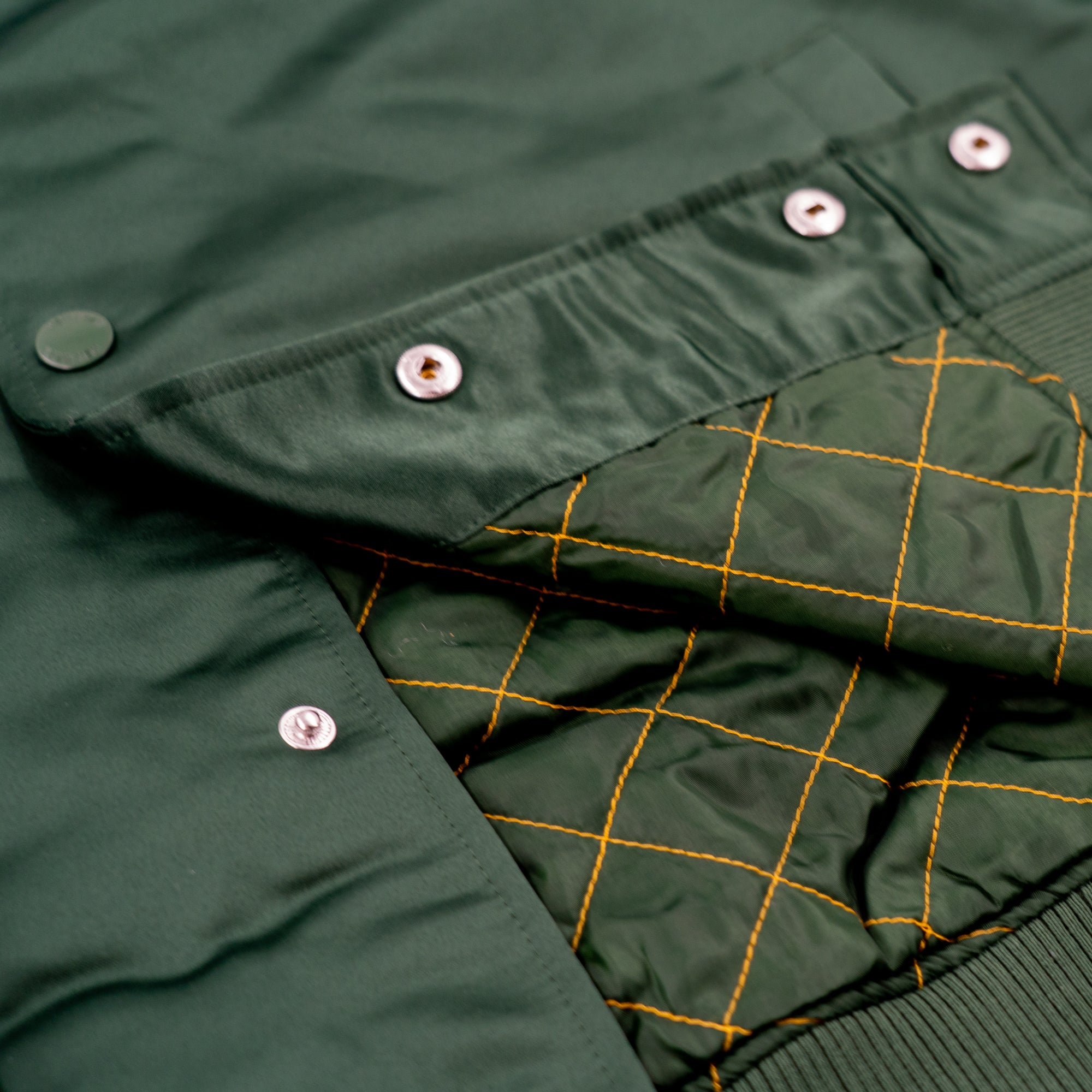 Green Bay Packers New Era USA EDITION Stitched Satin NFL Jacke Grün - STADIUMDREAMS