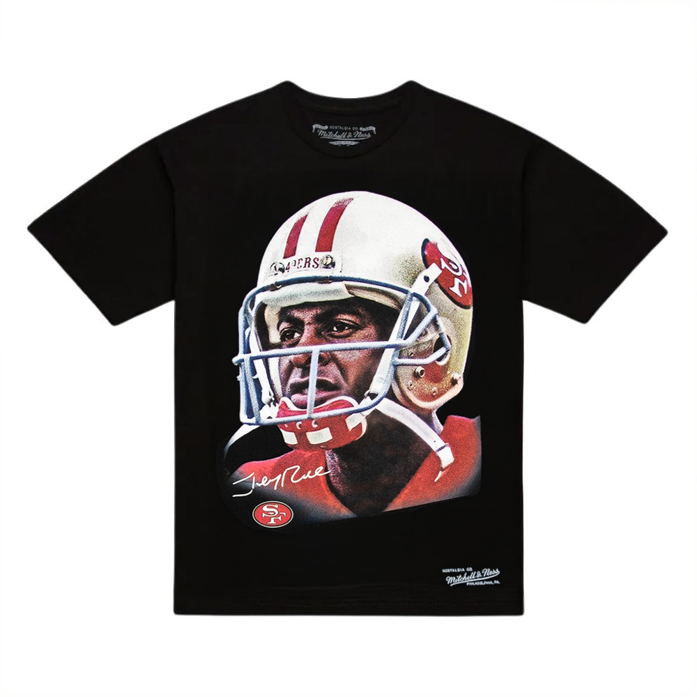 Jerry Rice #80 San Francisco 49ers Mitchell & Ness Helmet NFL T-Shirt Schwarz