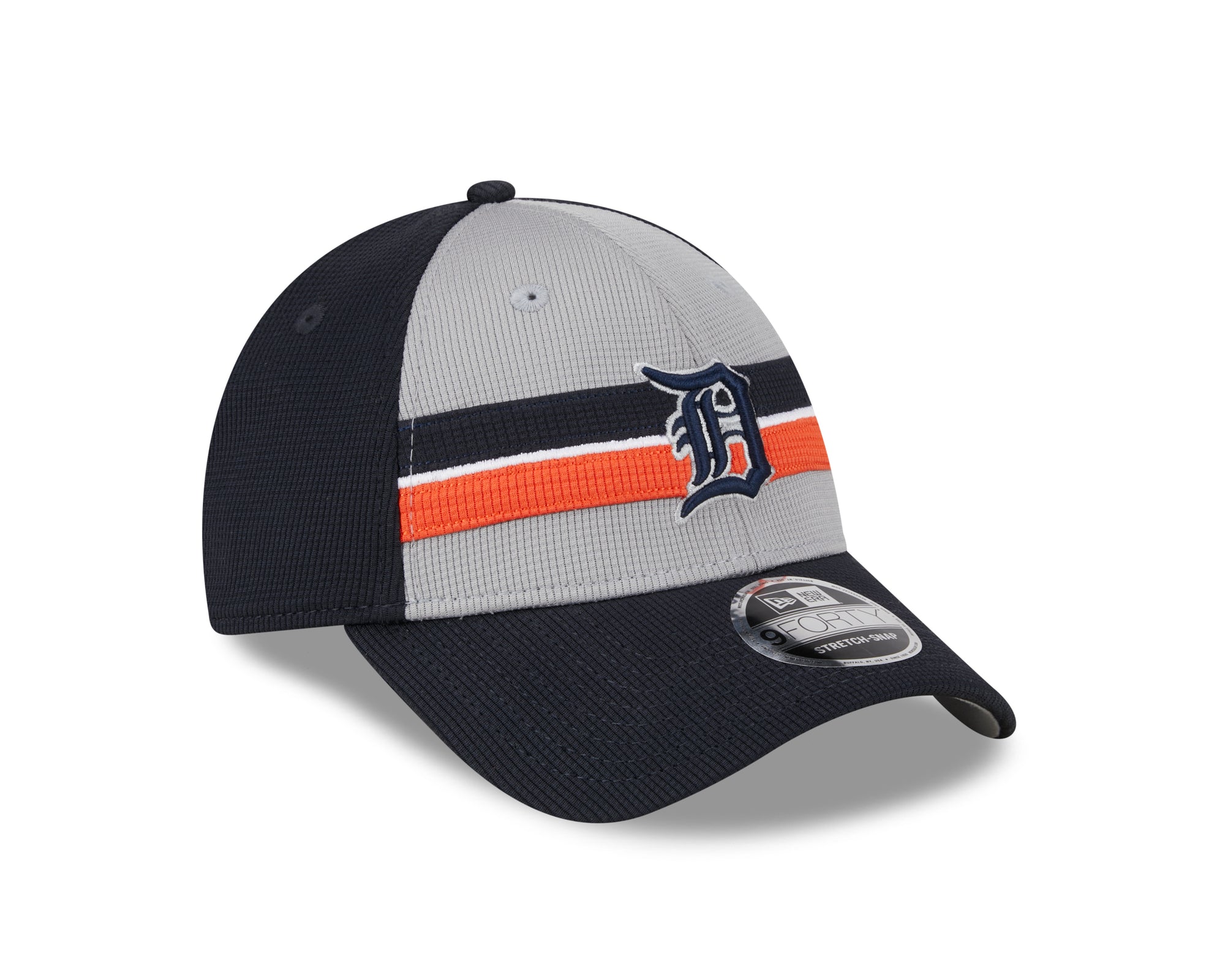 Detroit Tigers New Era 2025 MLB Batting Practice 9FORTY Stretch Snap Cap Navy - STADIUMDREAMS