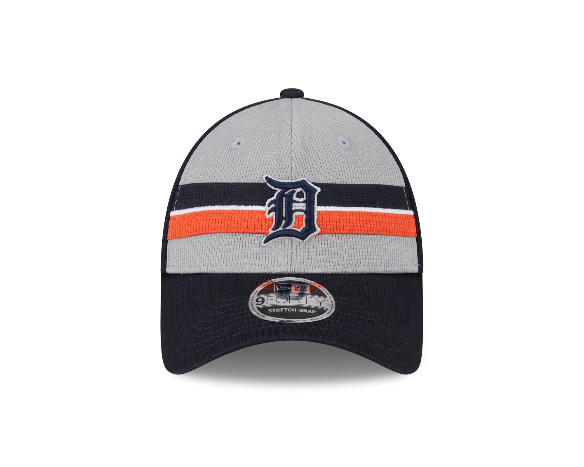 Detroit Tigers New Era 2025 MLB Batting Practice 9FORTY Stretch Snap Cap Navy - STADIUMDREAMS