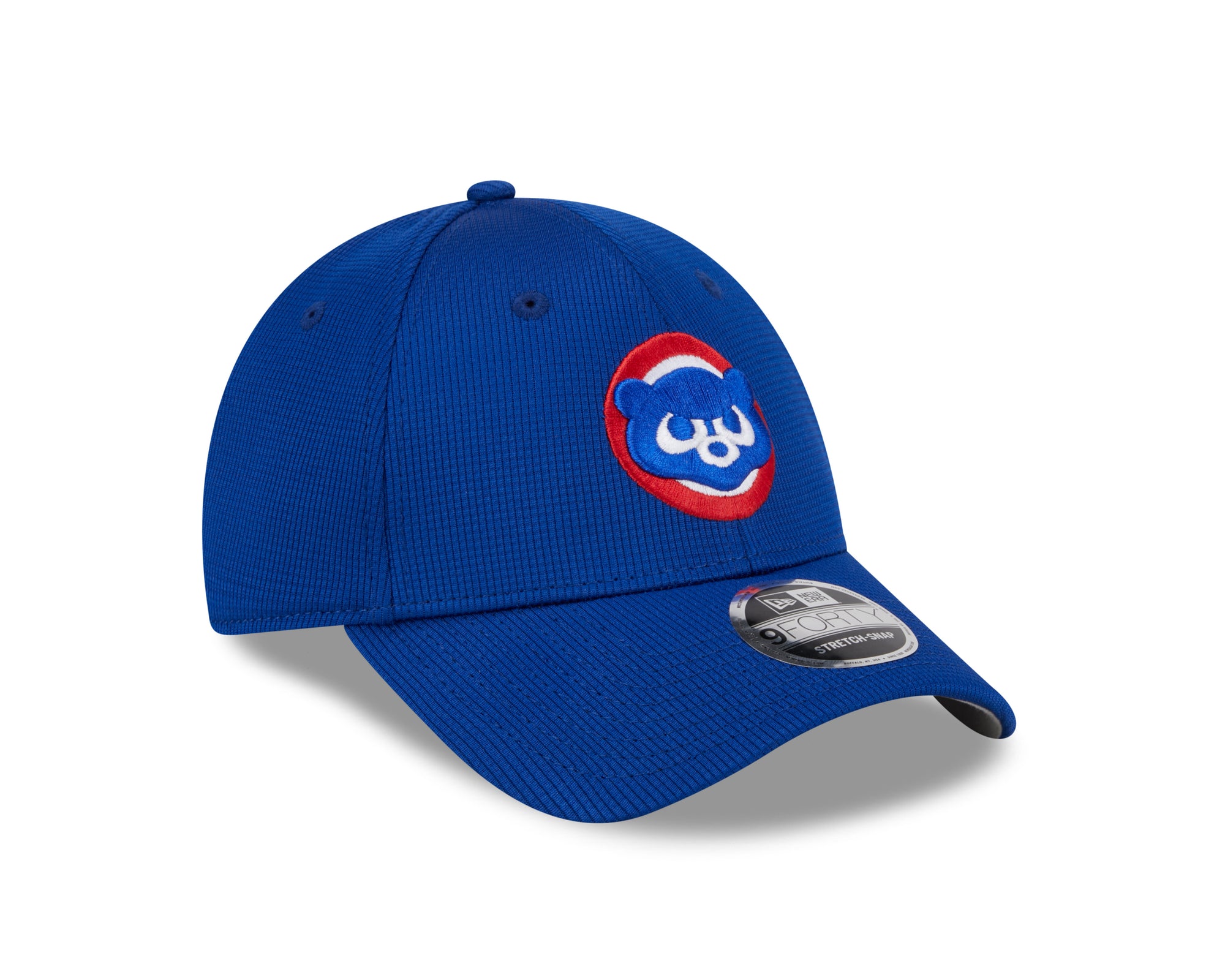Chicago Cubs New Era 2025 MLB Batting Practice 9FORTY Stretch Snap Cap Blau - STADIUMDREAMS