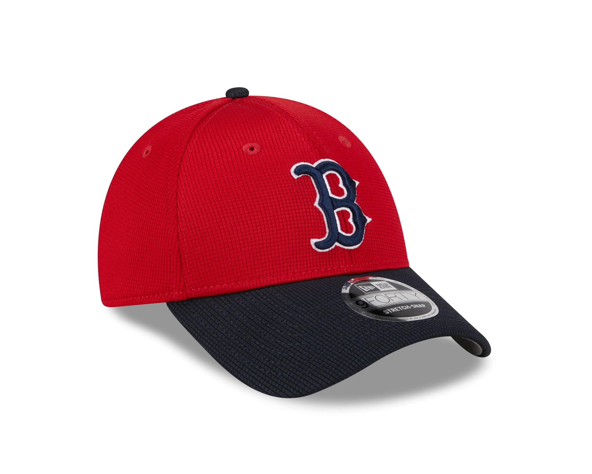 Boston Red Sox New Era 2025 MLB Batting Practice 9FORTY Stretch Snap Cap Rot - STADIUMDREAMS