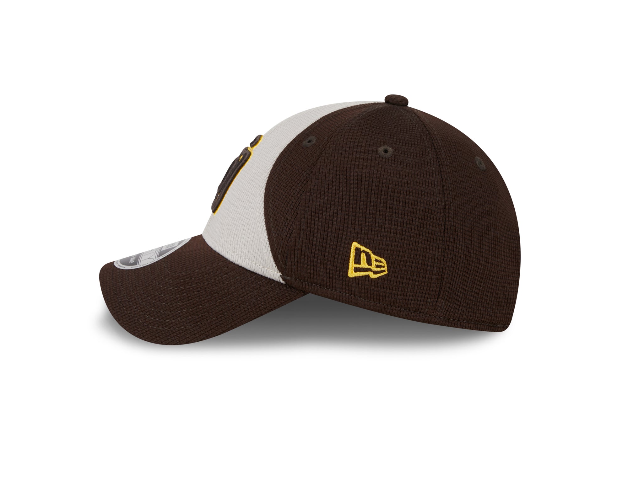 San Diego Padres New Era 2025 MLB Batting Practice 9FORTY Stretch Snap Cap Braun - STADIUMDREAMS