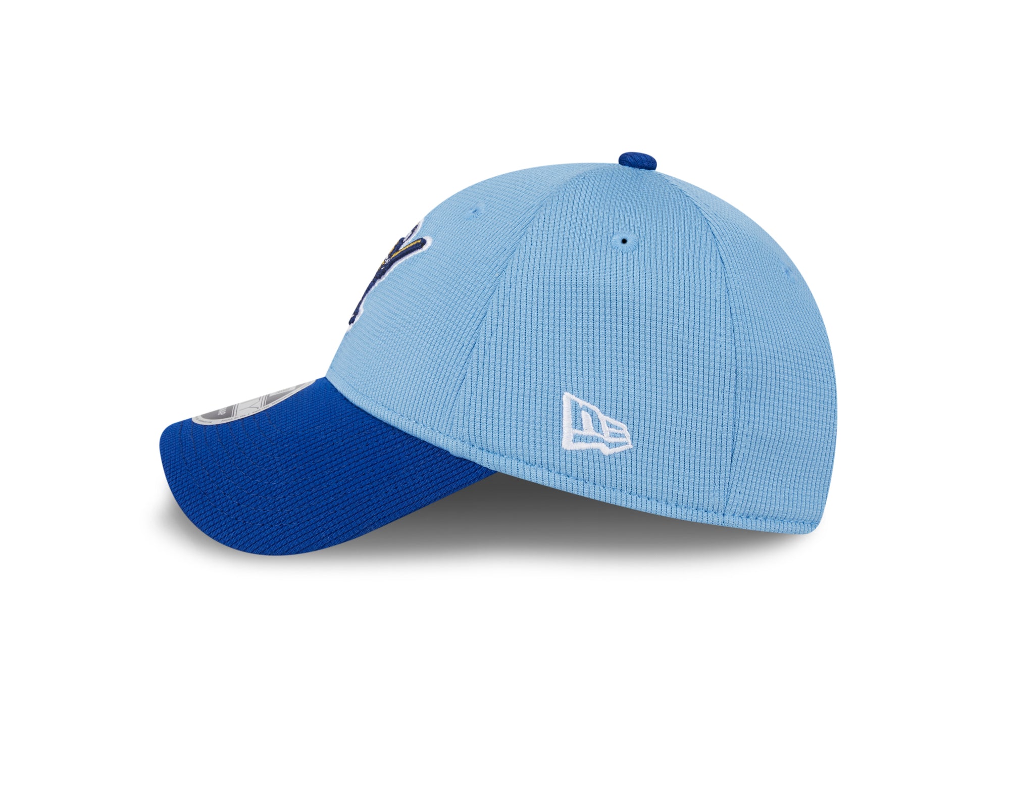 Milwaukee Brewers New Era 2025 MLB Batting Practice 9FORTY Stretch Snap Cap Blau - STADIUMDREAMS