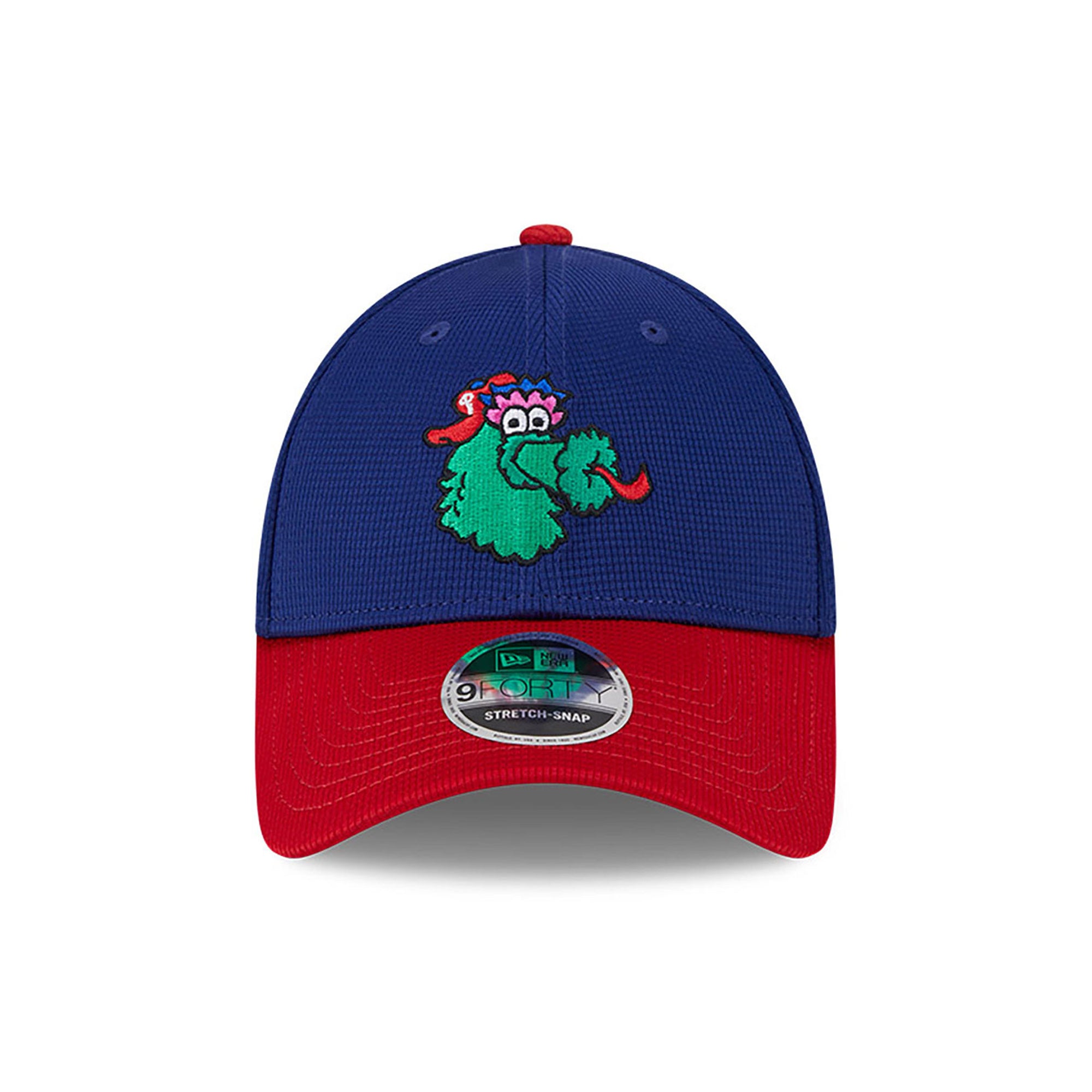 Philadelphia Phillies New Era 2025 MLB Batting Practice 9FORTY Stretch Snap Cap Navy - STADIUMDREAMS