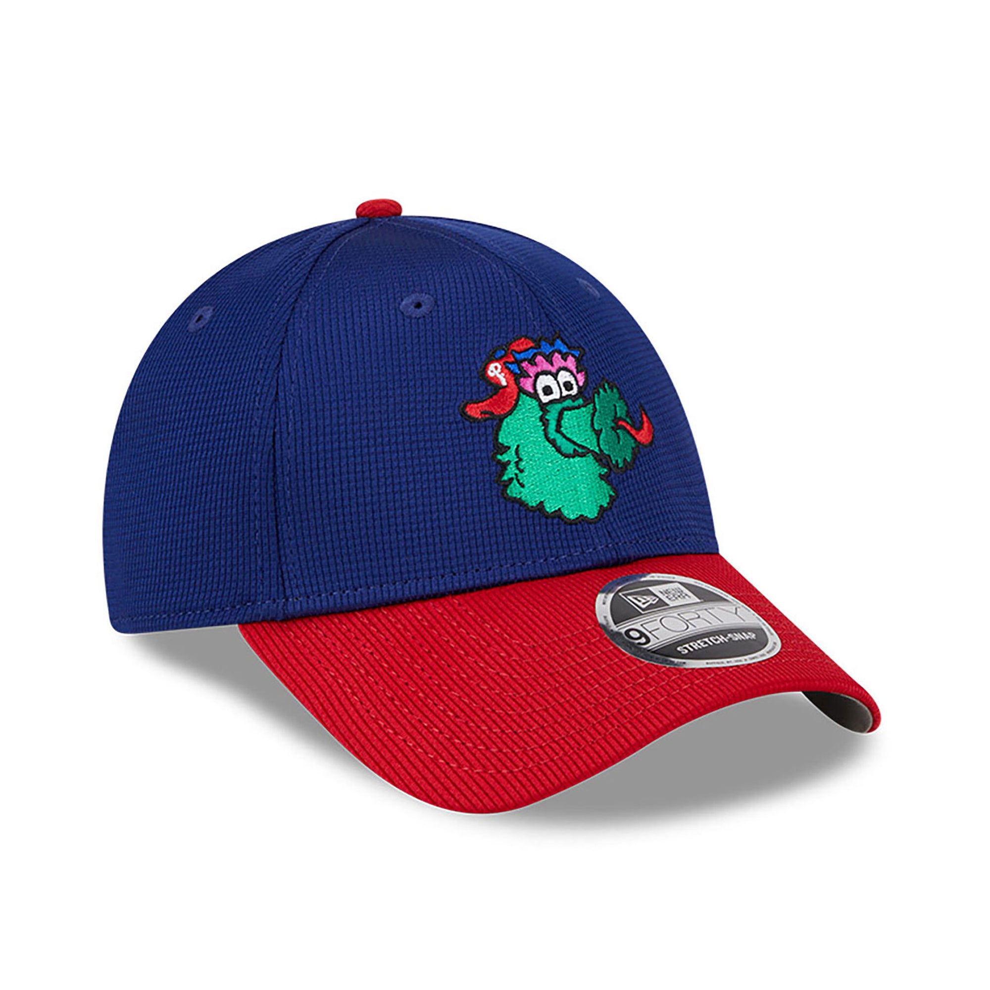 Philadelphia Phillies New Era 2025 MLB Batting Practice 9FORTY Stretch Snap Cap Navy - STADIUMDREAMS
