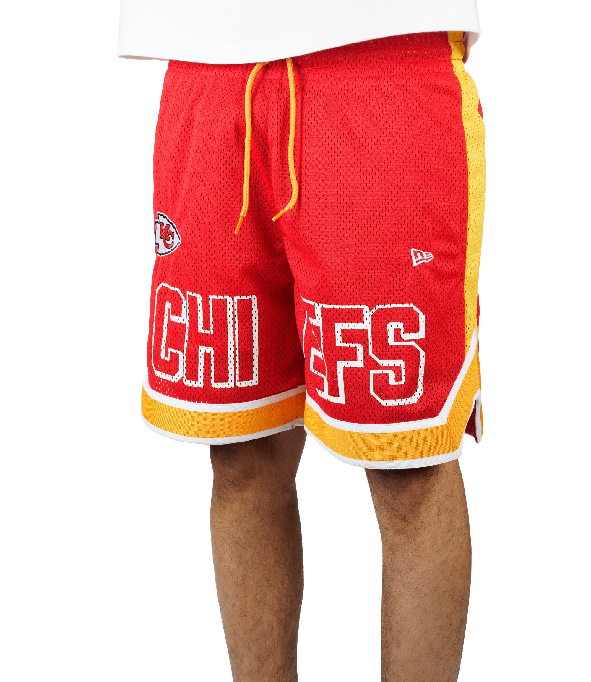 Kansas City Chiefs New Era Graphic Mesh NFL Short Rot - STADIUMDREAMS