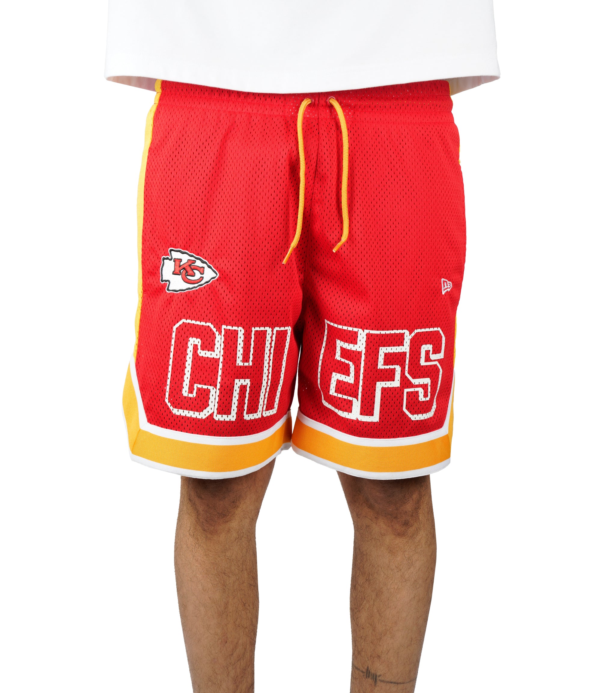 Kansas City Chiefs New Era Graphic Mesh NFL Short Rot - STADIUMDREAMS