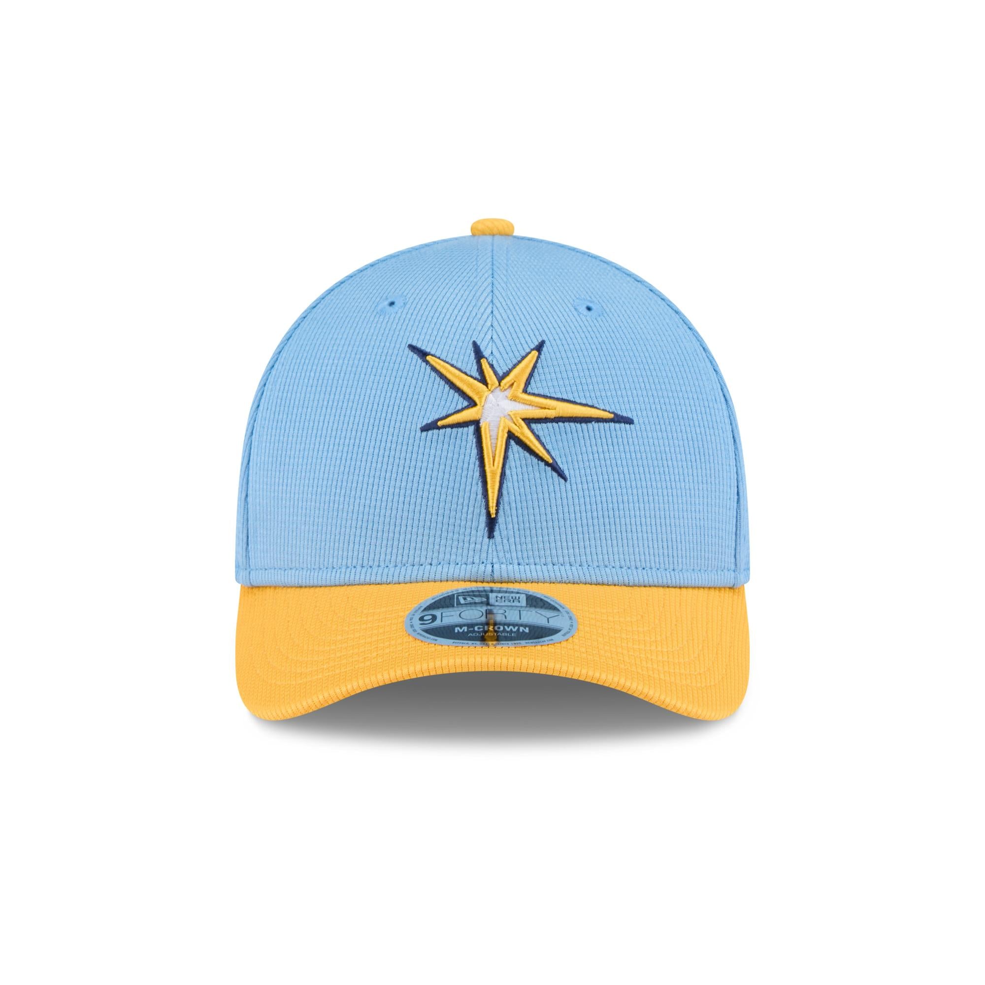 Tampa Bay Rays New Era MLB 2025 Spring Training 9FORTY M-Crown Snapback Cap Blau - STADIUMDREAMS