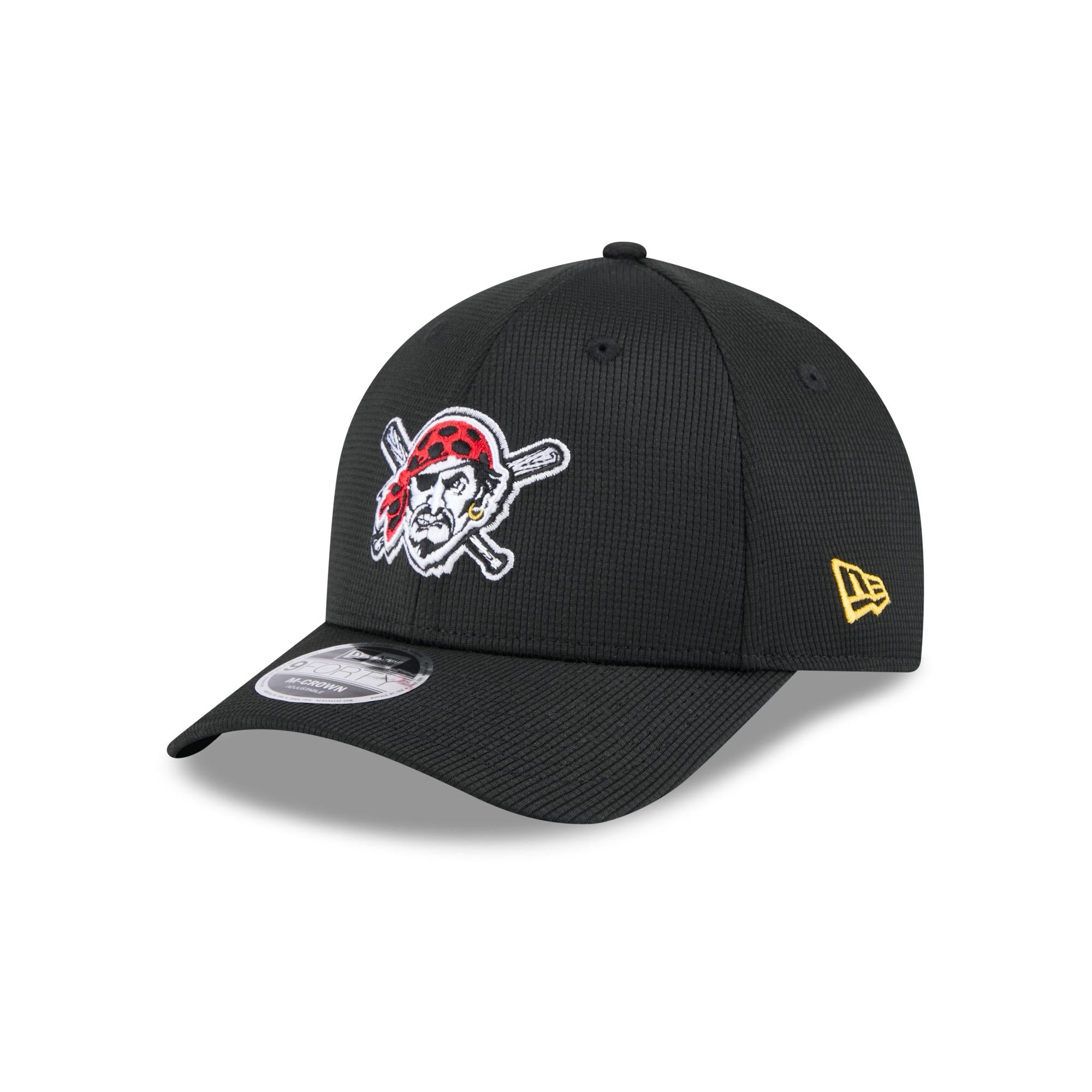 Pittsburgh Pirates New Era MLB 2025 Spring Training 9FORTY M-Crown Snapback Cap Schwarz - STADIUMDREAMS